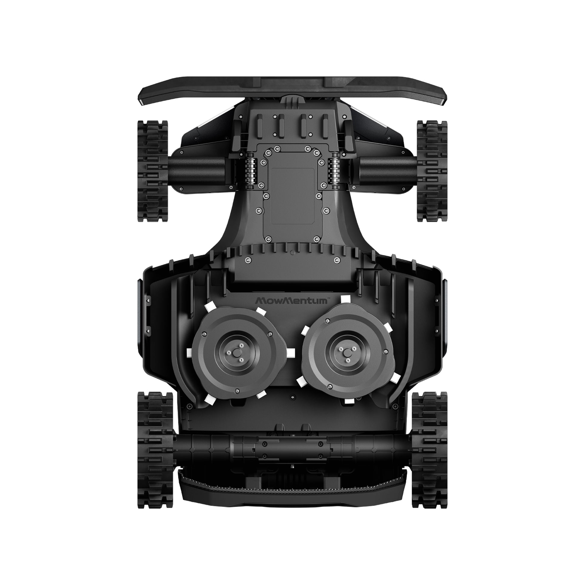 Segway Navimow X450E undersiden med klippeskiver